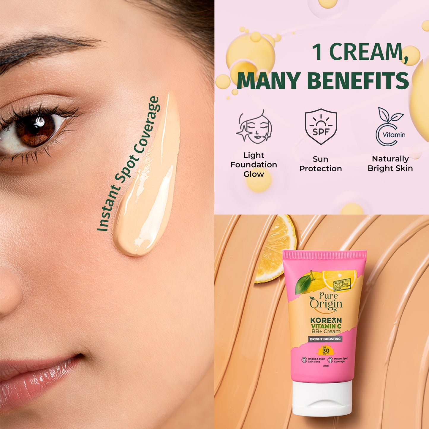 Korean Vitamin C Bright Boosting BB+ Cream