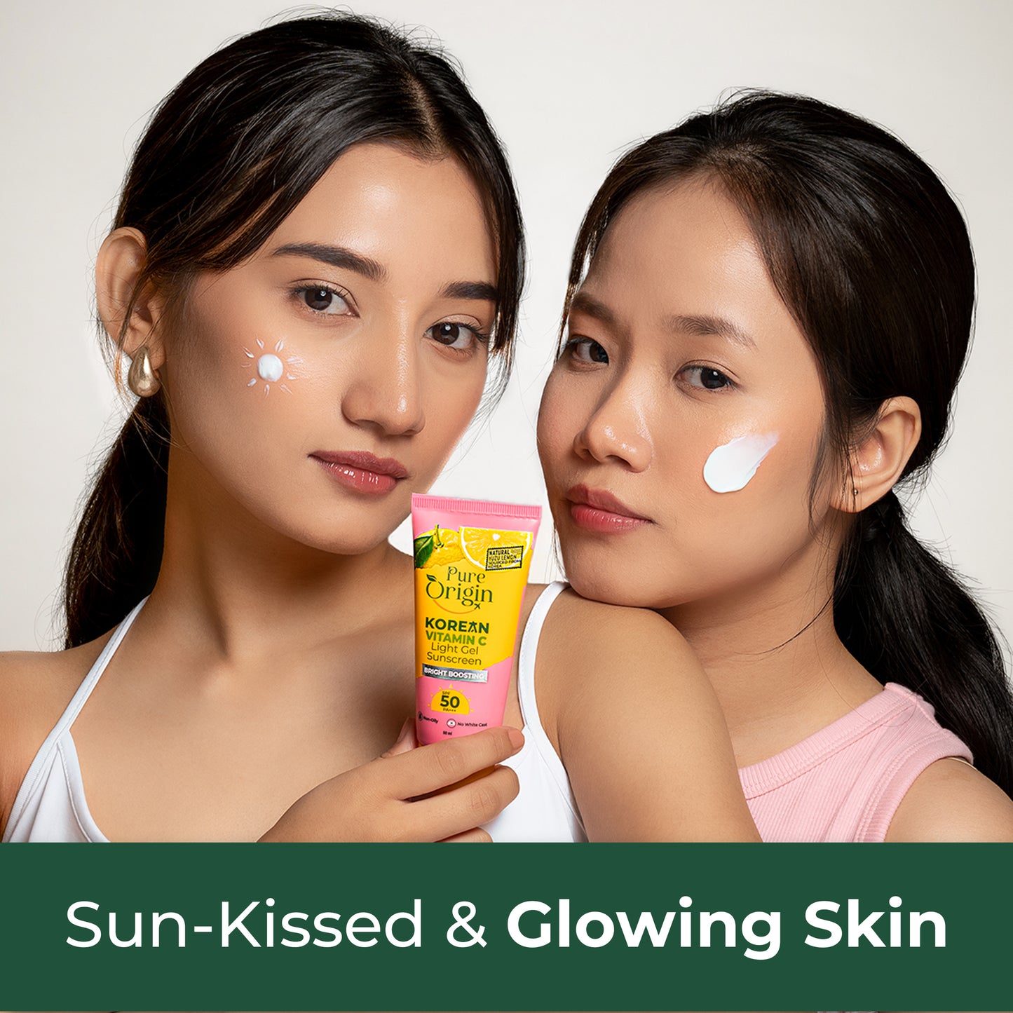 Korean Vitamin C Bright Boosting Light Gel Sunscreen | Pack of 2