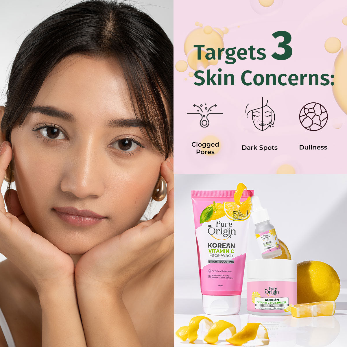Korean Vitamin C Glow Boost Face Combo