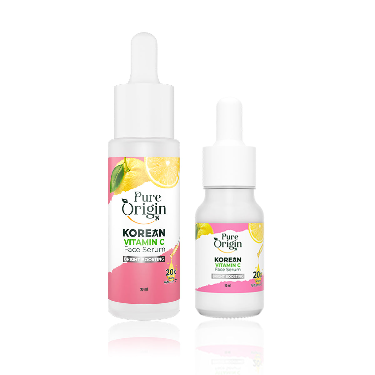 Korean Vitamin C Bright Boosting Serum | Pack of 2 - 10ml + 30ml
