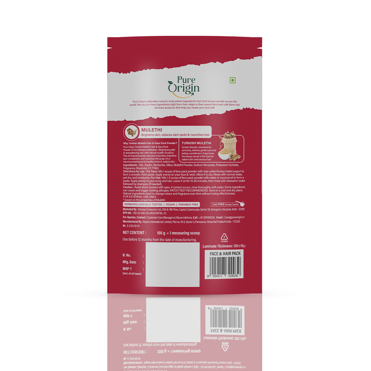 Turkish Mulethi Face & Hair Pack Powder