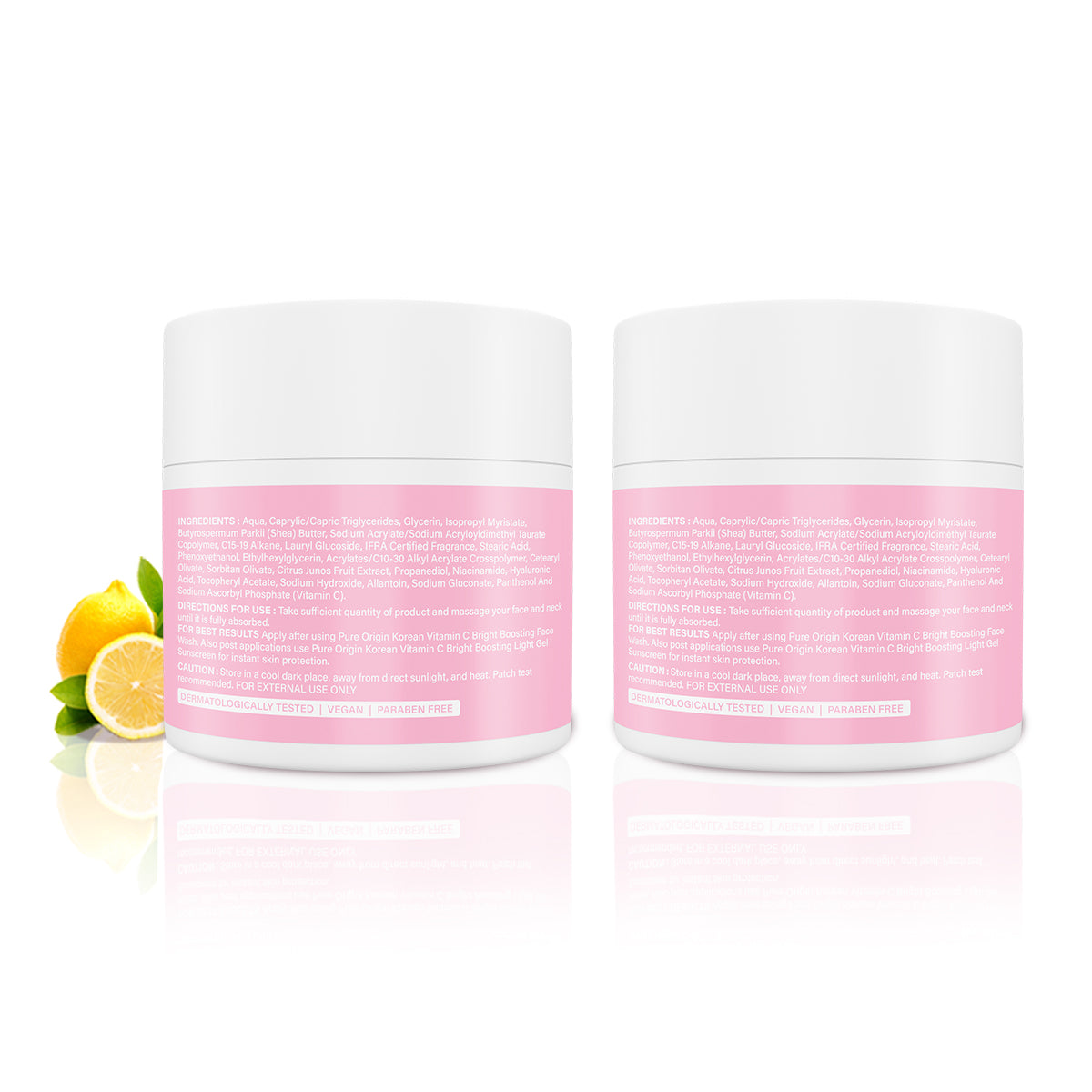 Korean Vitamin C Bright Boosting Moisturizer - Pack of 2