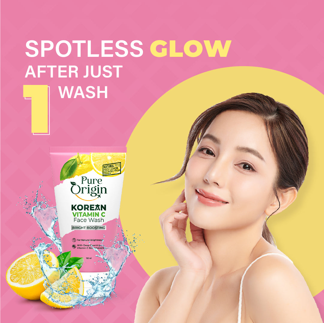 Korean Vitamin C Bright Boosting Face Wash