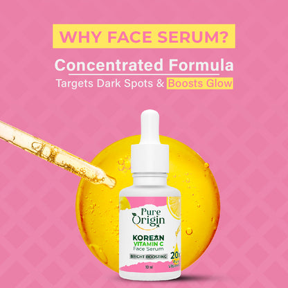 Korean Vitamin C Bright Boosting Face Serum - Pack of 2