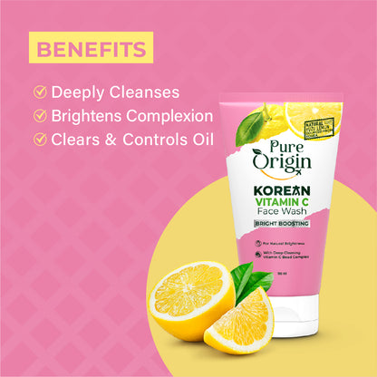 Korean Vitamin C Bright Boosting Face Wash