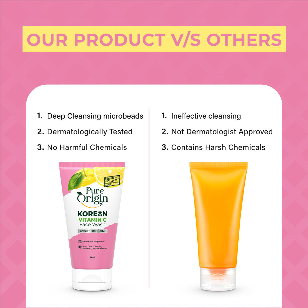 Korean Vitamin C Bright Boosting Face Wash