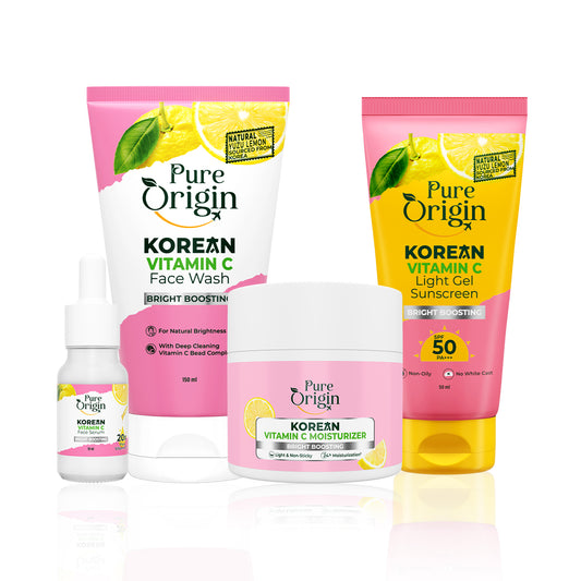 Korean Vitamin C Bright Boost Face Essentials Combo