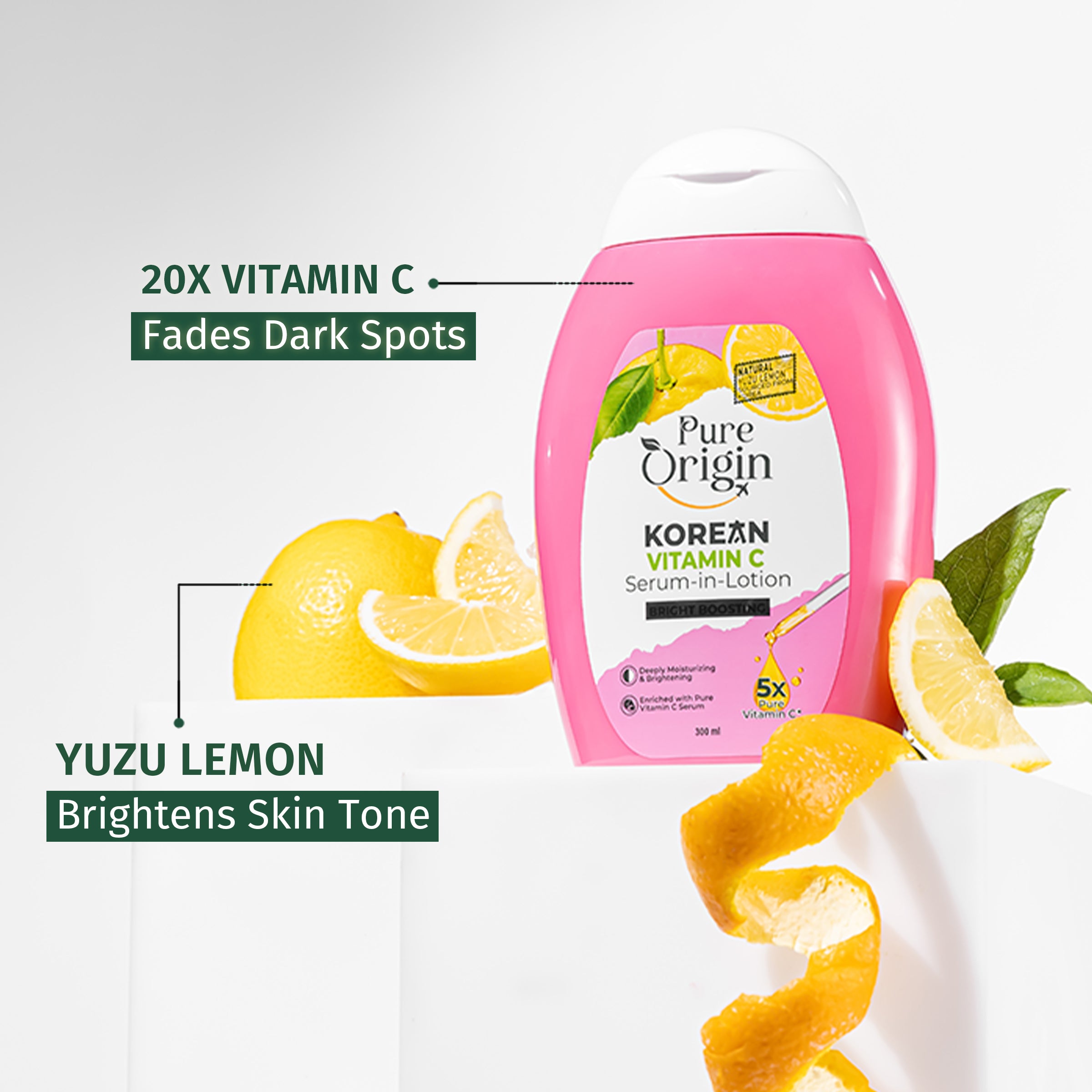 Korean Vitamin C Bright Boosting Body Lotion – Pure Origin Skincare