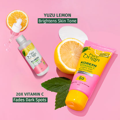 Korean Vitamin C Bright Boosting Serum + Sunscreen