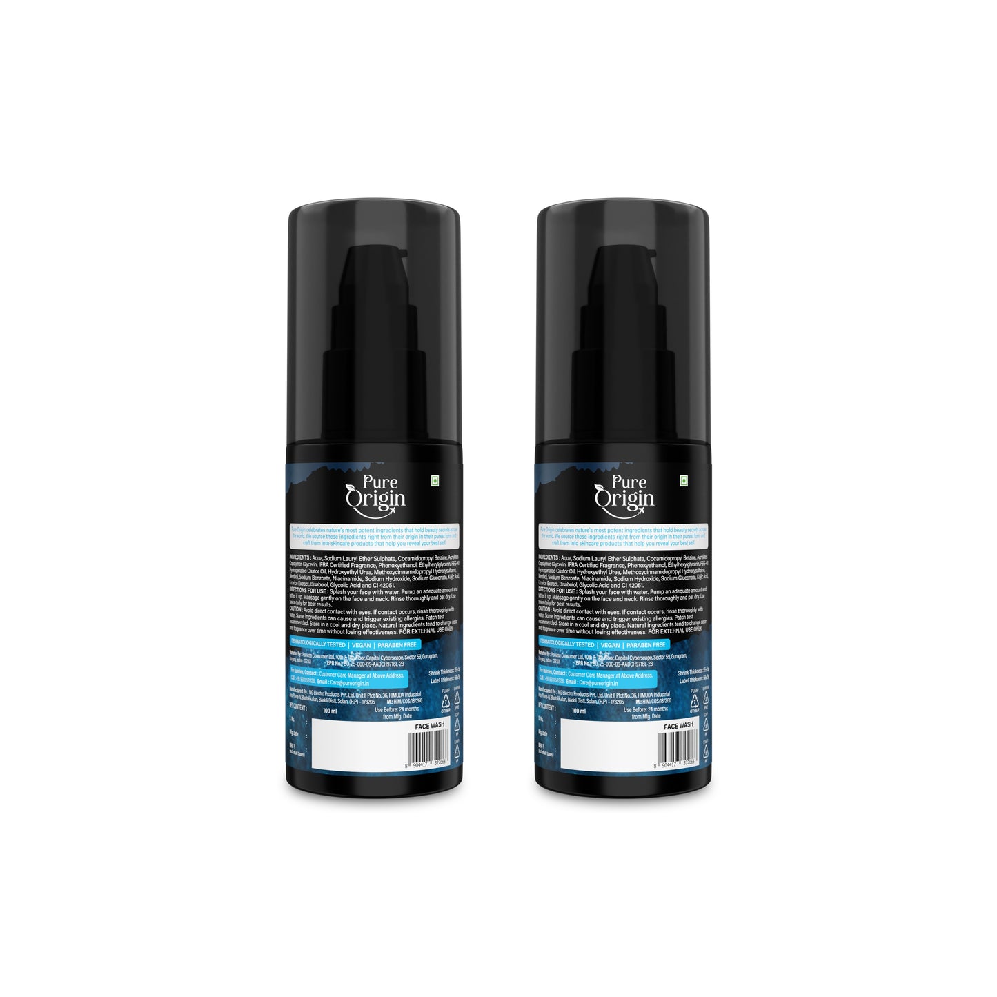Pure Origin Japanese Tan Clear Kojic Face Wash pack of 2