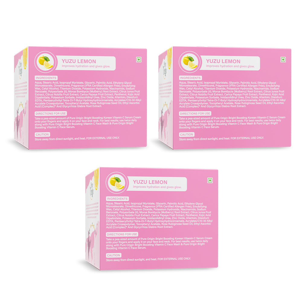 Korean Vitamin C Bright Boosting Serum Cream - Pack of 3