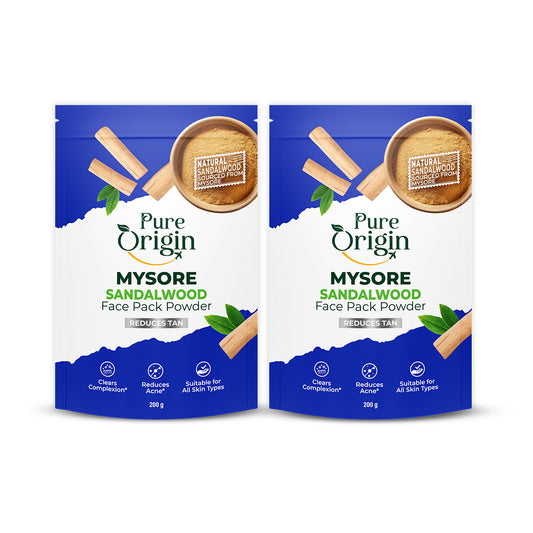 Mysore Sandalwood Face Pack Powder | Pack of 2