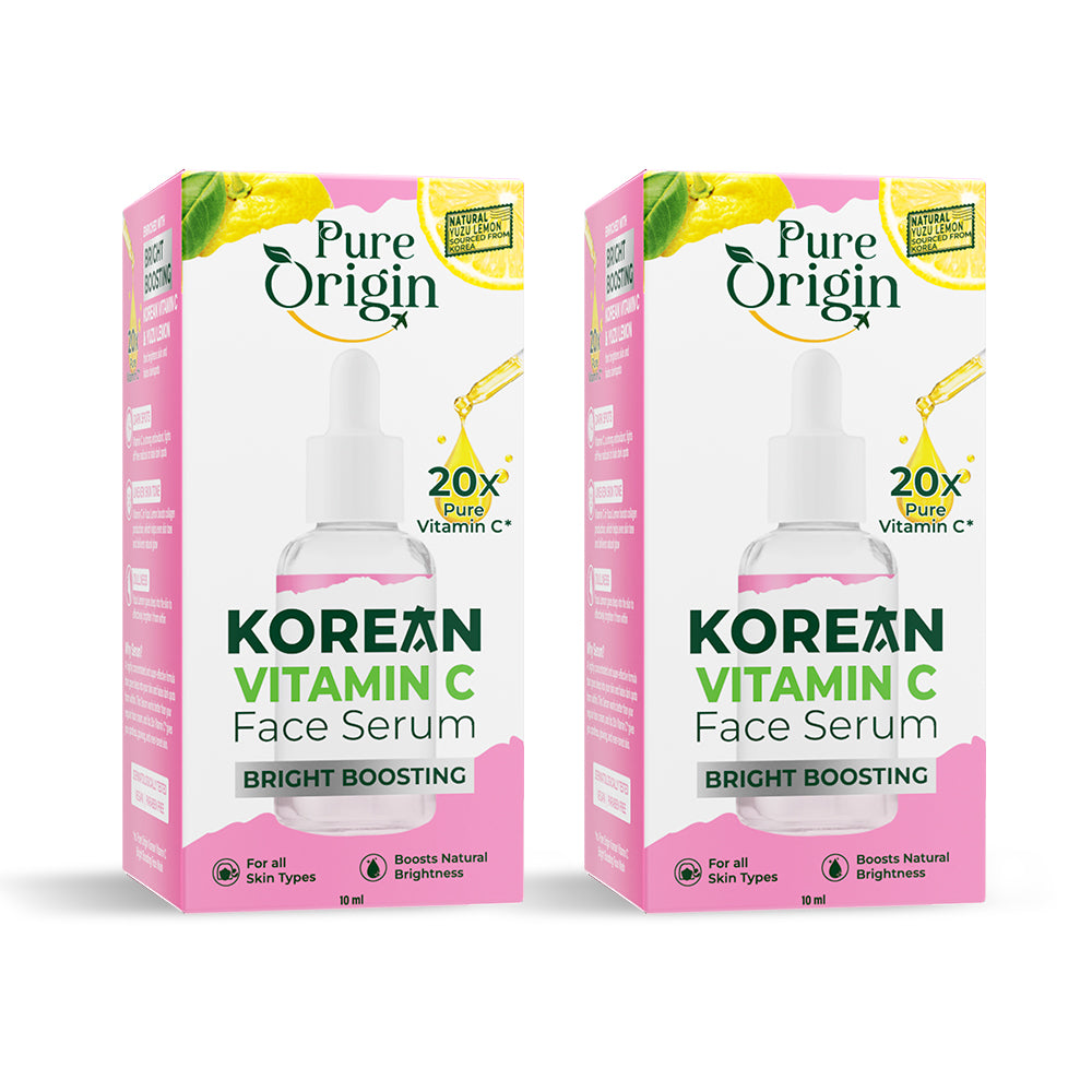 Korean Vitamin C Bright Boosting Face Serum - Pack of 2