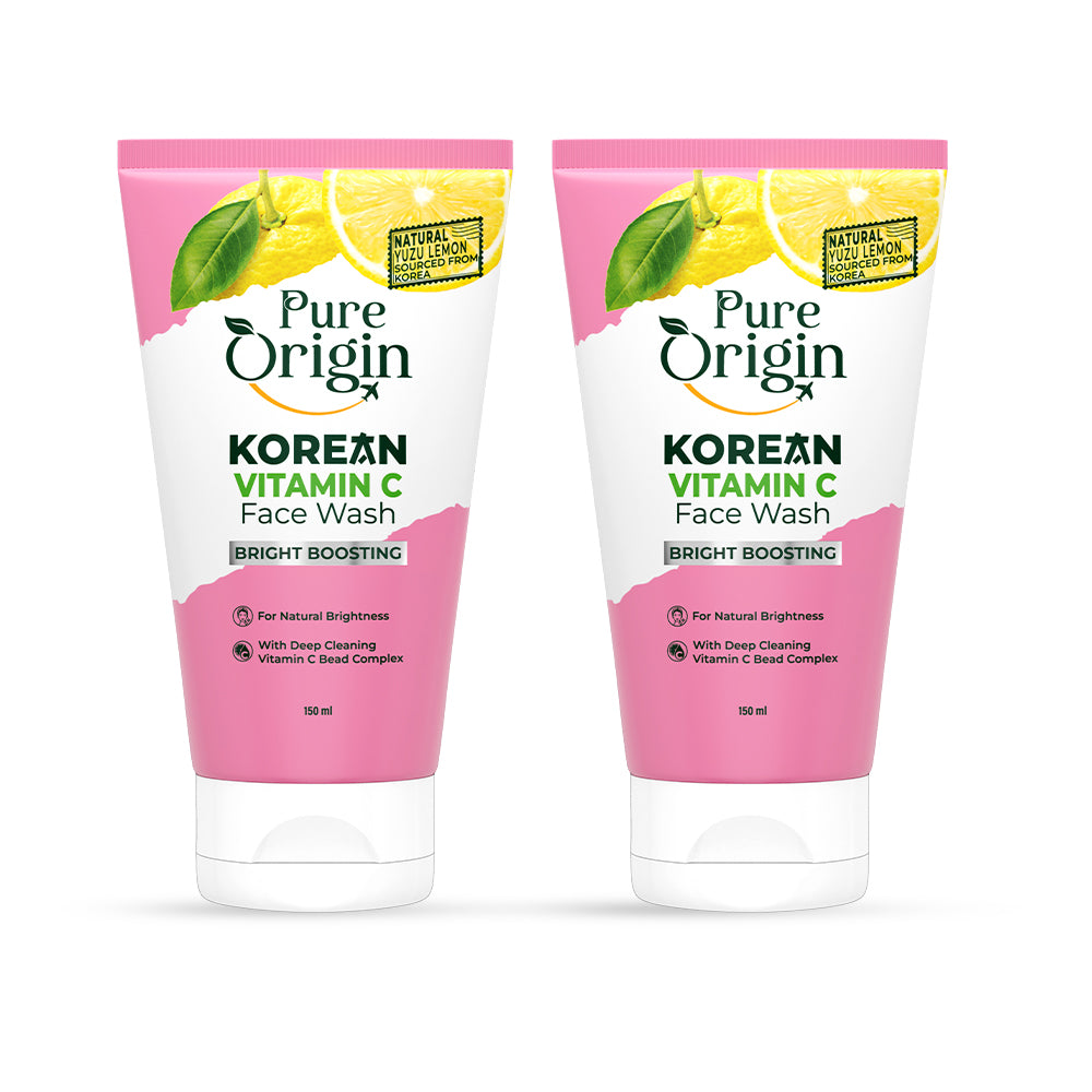 Korean Vitamin C Bright Boosting Face Wash - Pack of 2