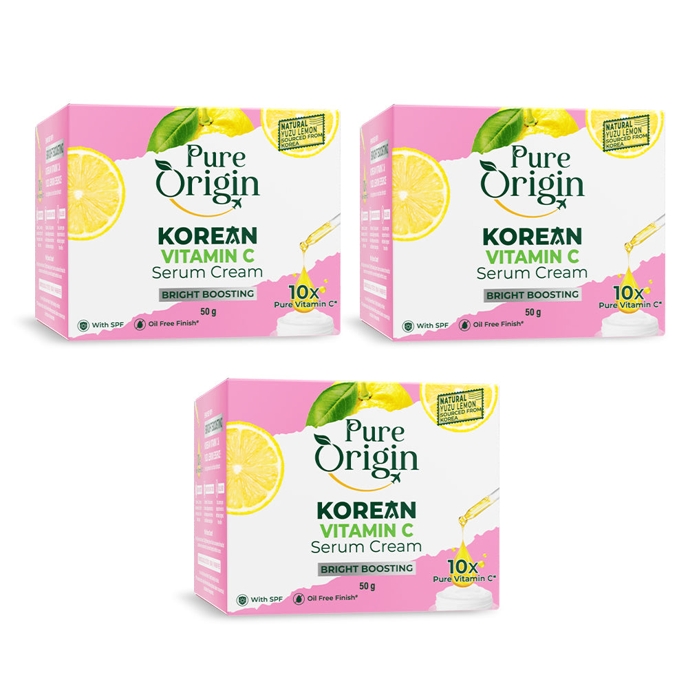 Korean Vitamin C Bright Boosting Serum Cream - Pack of 3